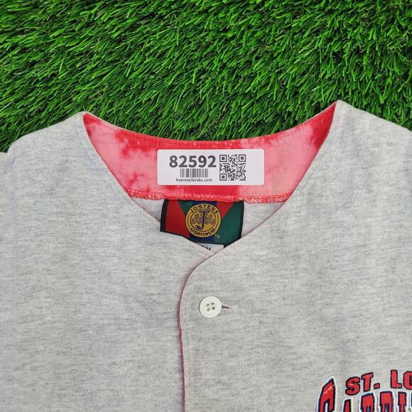 Vintage 1991 St.Louis Cardinals Baseball Shirt M 21x26 Gray - Picture 10 of 16